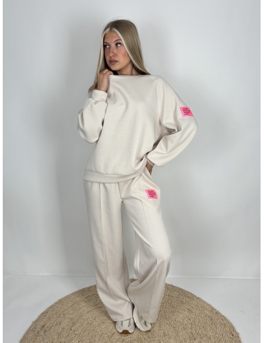 Ensemble casual uni beige...