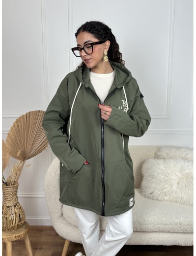 Veste légère à motifs kaki...