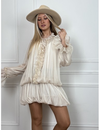 Blouse légère transparente...