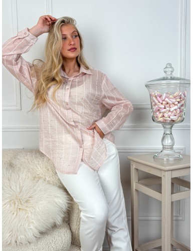 Chemise légère à strass...