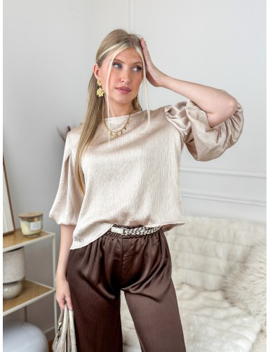 Blouse légère col rond...