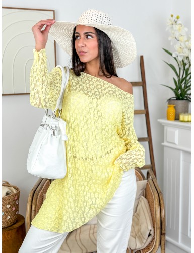 Blouse légère transparente...