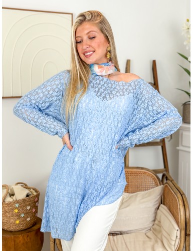 Blouse légère transparente...