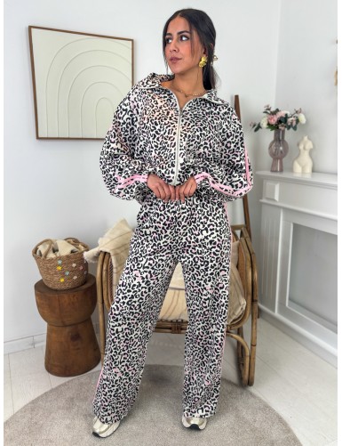 Pantalon large imprimé...